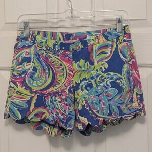 Lilly Pulitzer Magnolia Scallop Hem Shorts - Toucan Play Size 00
